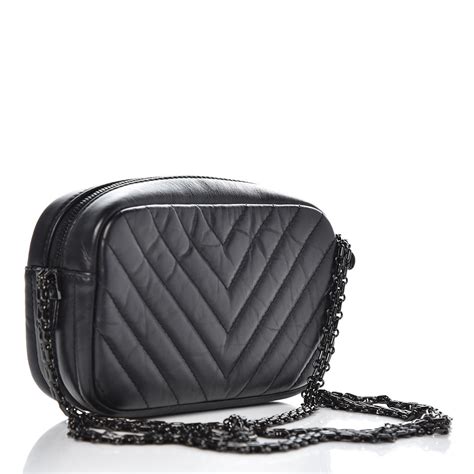 chanel aged calfskin chevron mini reissue camera case